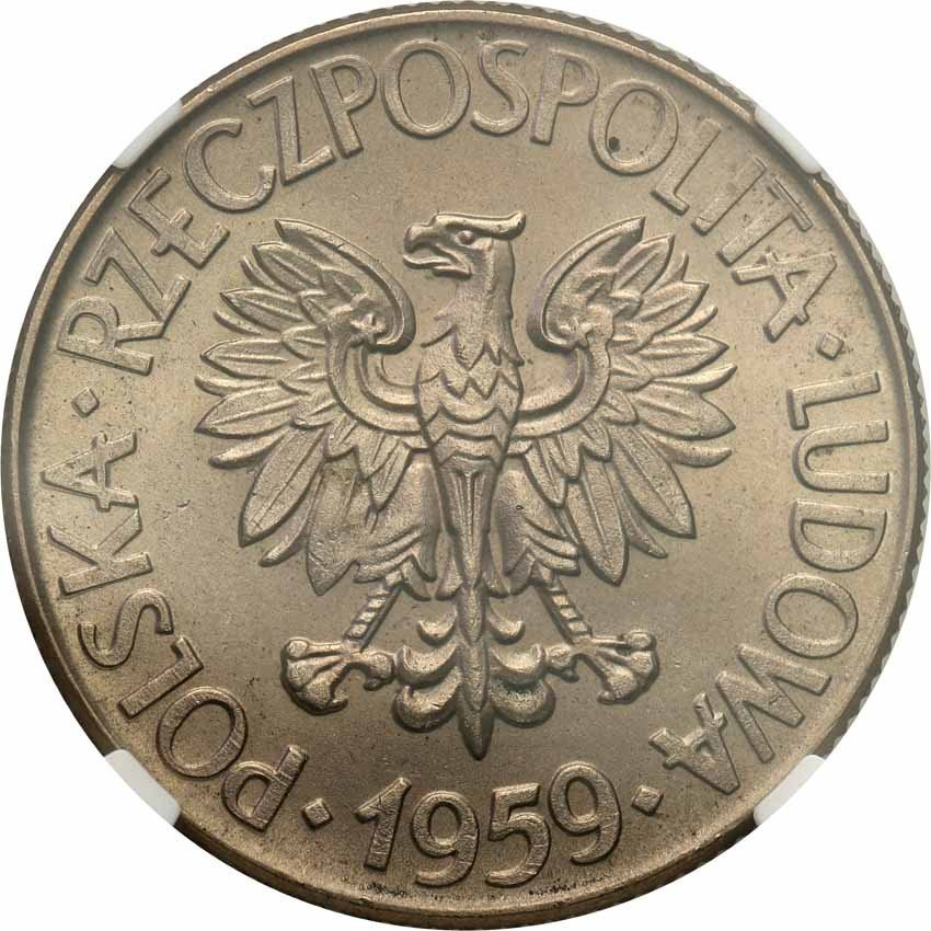 PRL. 10 złotych 1959 Kościuszko NGC MS64